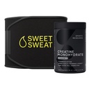 Športne raziskave Kreatin Monohidrat in Sweet Waist Trimmer - Črna in rumena (majhna)