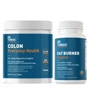 Dr. Tobias Colon vsak dan Zdravje in Fat Burner noč, Daily Digestive & Night Time Metabolic Support, Curb Cravings, Boost Energy & Gut Health, Non-GMO