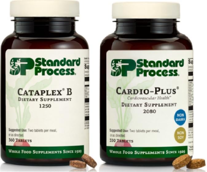 Standardni proces srce in metabolizem podpora Bundle - Cataplex B & Cardio-Plus prehranska dopolnila Set - Srce Cirkulacija & Energy Proizvodna pomoč Dodatki - Kardiovaskularna podpora z vitaminom B