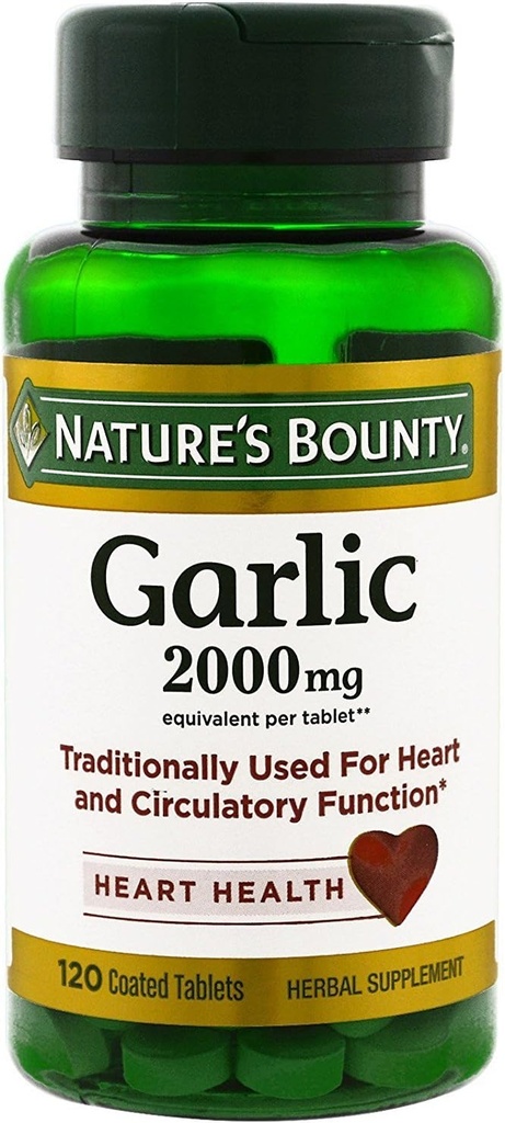 Narava Bounty Česen, 2000mg, 120 Obložene tablete (Pack of 2), 2 steklenici Vsaka od 120 tablet