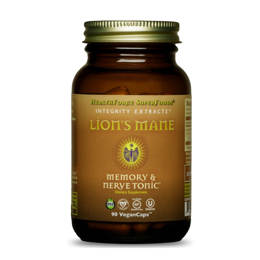 HealthForce SuperFoods Integriteta Izvlečki levja griva – kapsule - 90 veganskih kapsul
