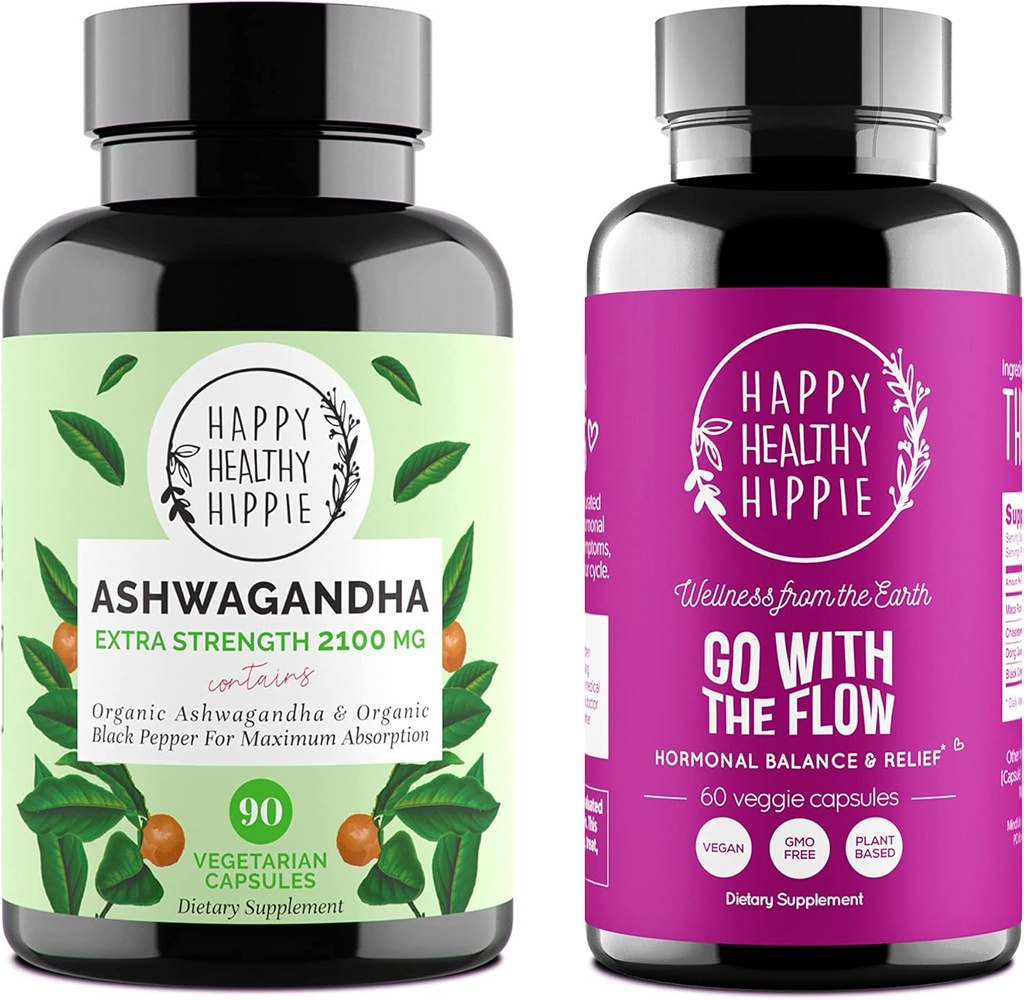 Happy Healthy Hippie Pojdi s Flow Bundele (2pk) - Pojdi z Flow & Ashwagandha