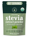 Organski 100% Pure Stevia Prašek, 4 oz, Zadovoljstva Sladke Cravings, Nižje ravni sladkorja v krvi za diabetike, razsutem stanju Stevia ekstrakt sladilo za boljše peke in pijače, 800+ Serving by NatriSweet