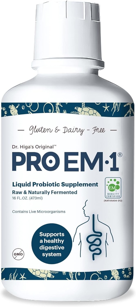 TeraGanix Organic Liquid Probiotic (30 dnevna oskrba), Gut Health Supplement, Dr. Formulated za odrasle in otroke, Izboljša imunske funkcije, Prebava in Absorpcija hranil, 6 Mil CFU/ml (16 fl oz)