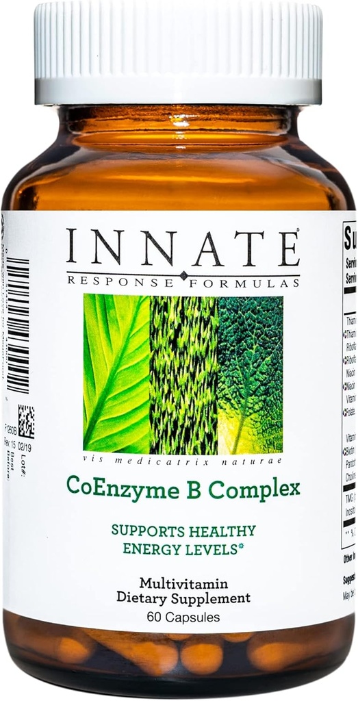 Formule INNATE Response, CoEnzyme B Complex, multivitamin za podporo celični energiji, 60 kapsul (60 serverjev)