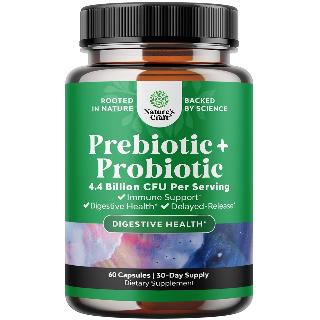 Prebiotiki in probiotiki Gut Health Supplement - Super Potent Digestive Health Acidophilus Probiotic Kapsule z moškimi in ženskami Probiotiki in Prebiotiki za Colon Digestive Podpora in imuniteta