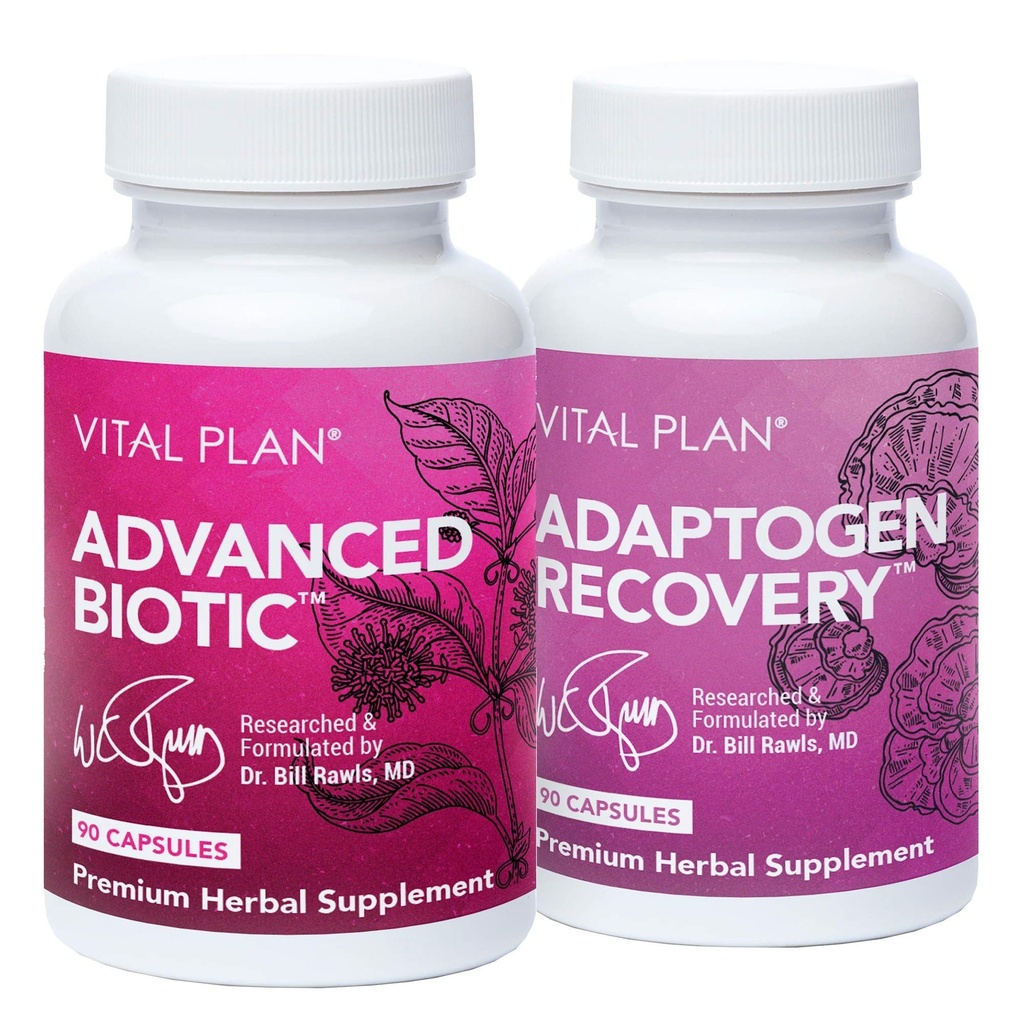 Vital Plan Imunska podpora dopolnila Dr. Bill Rawls – Immune Boost Bundle w/Japonski Knotweed, Cat's Claw, kitajski Skullcap & Reishi goba