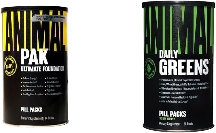 Animal Pak - Priročno All-in-One Vitamin & dopolnilno pakiranje - Cink & Greens Pak - Klorofil