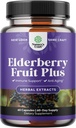 Črna Bezgove kapsule Antioksidant dodatek - Elderberry Immune Skin Supplement z vitamini kože in ekstrakta Sambucus - Imunski sistem Podpora