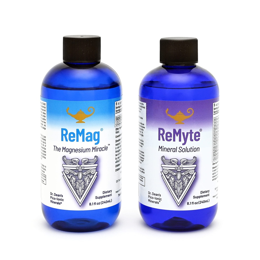 RnA ReSet ReMag & ReMyte – Tekoči magnezij in multi-Mineral dodatek paket, 8.1 Fl Oz vsak (2-Pack)