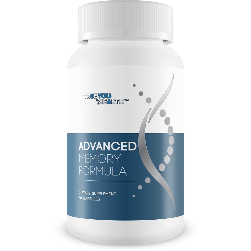 Napredni spomin Formula - by True You Health - Naš najboljši spomin & Brain Formula - Formula z Ginkgo Biloba in druge Premium sestavine za kognitivne zmogljivosti, Fokus, in jasnost