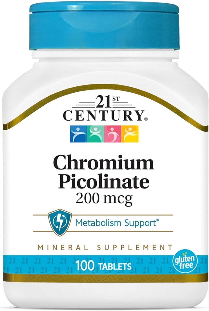 21. stoletje Kromov pikolinat 200 μg 100 tablet