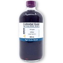 Pravo koloidno zlato (100 ppm) - 99,99+% Čistost - 500 ml (16,9 Fl Oz) v prozorni stekleni steklenici