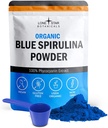 Botanični botaniki Osamljene zvezde Organic Blue Spirulina Powder - 100% Pure Blue-Green Algae, Brez vonja po ribah, Veganska superhrana za napitke in pijače, Ne GSO, Gluten-free, Vegan