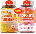 1Pack Kurkumin Polni gumiji + 1Pack Vitamin ADK z B12 Gummies