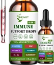 Cink Quercetin z bromelainom Vitamin C D3 Tekoče kapljice Imunska podpora z vitaminom A K2 Echinacea Klorophyll in Elderberry - 10 in1 Imunska obramba Kapljice kompleks za zdravje imunitete