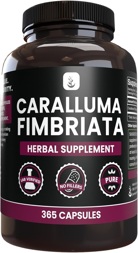 PURE POREKLA SESTAVINE Caralluma Fimbriata (365 kapsul) Brez magnezija ali riževih polnil, vedno čista, laboratorij preverjen