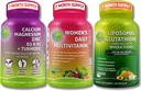 Veganska kost in imunosupresivna podpora – liposomski glutation 500mg z organskimi celimi živili + ženski dnevni multivitamin z železom in rastlinami na bazi kalcija, magnezija, D3, K2, cinka in kurkuma