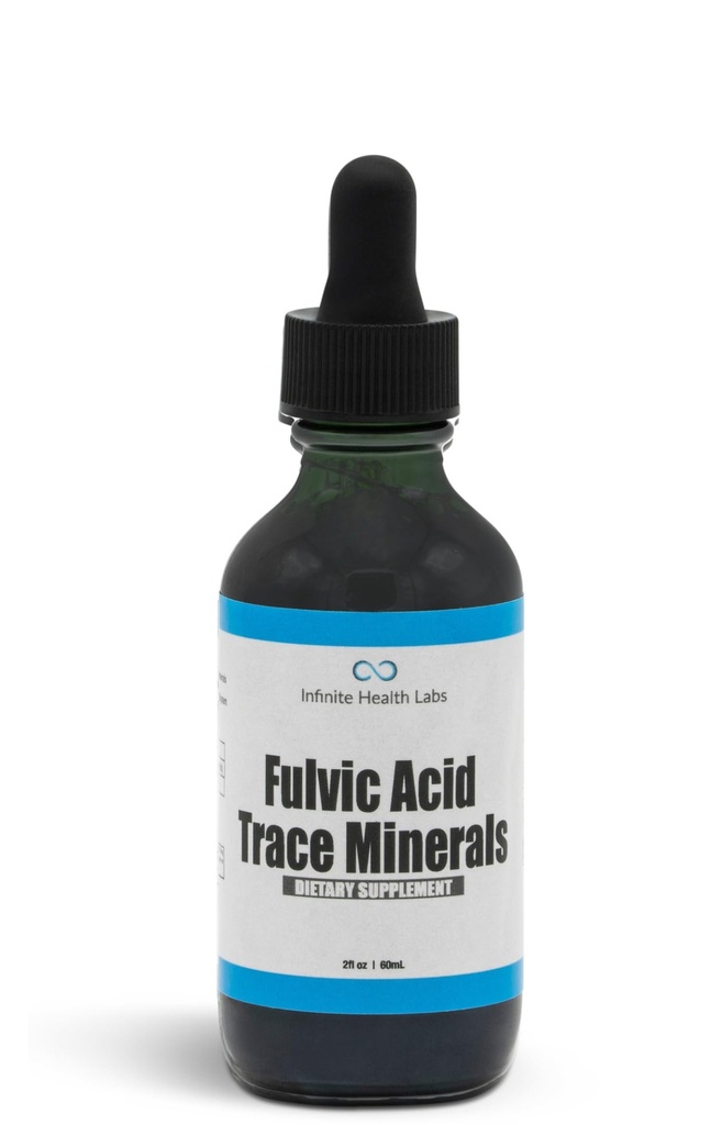 Minerali s Fulvic Acid Trace - 169 Servisi - Večmineralne elektrolitske tekoče kapljice - Biološki izvleček