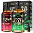 NUTRAHARMONY Organic Mullein kapljice in vitamin B12 kapljice