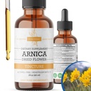 Arnica Liquid Extract – Alkohol brez alkohola, Vegan, podpira mišično regeneracijo in skupno udobje, hitro absorbira Tinkture, Made in USA – 2 Fl Oz