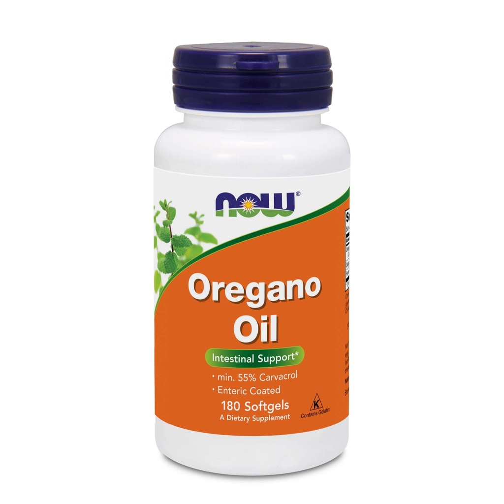 Now Foods Origano Oil (Minimum 55% Carvacrol) – 181mg, 180 Softgels – Visoka moč Prebavna podpora dodatek, spodbuja Gut zdravje - Košir - 180 Servings