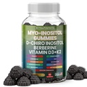 Brez sladkorja Myo-Inositol & D-Chiro Inositol Gumies za ženske, Berberine Vitamin D3 K2 DIM Magnezijev Glicinat Oksid L-metilfolat Dopolnilo za ženske, plodnost, Hormonovo ravnovesje, PMS, Ovarian zdravje