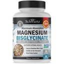 Magnezij Bisglicinat 100% Chelate No- Laxative Effect - Maksimalna absorpcija in biorazpoložljivost, popolnoma reaktiven in puferiran - Healthy Energy Muscle Bone & Joint Support - Non- GMO Project Verificiran - 90 ct