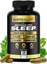 Earth Elixir 4-in-1 Pomoč v spanju (120 Caps) w/Apigenin 50mg, Magnezij Glicinat 200mg, L Theanine 200mg & Valerian Koren za pomoč v spanju 300mg 