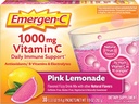 Emergen-C 1000mg Vitamin C Powder, z antioksidanti, B vitamini in elektroliti, Imunity dopolnila za imuno podporo, Kofein Free Fizzy Drink Mix, Pink Limonade Flavor - 30 Število (Pack of 12)