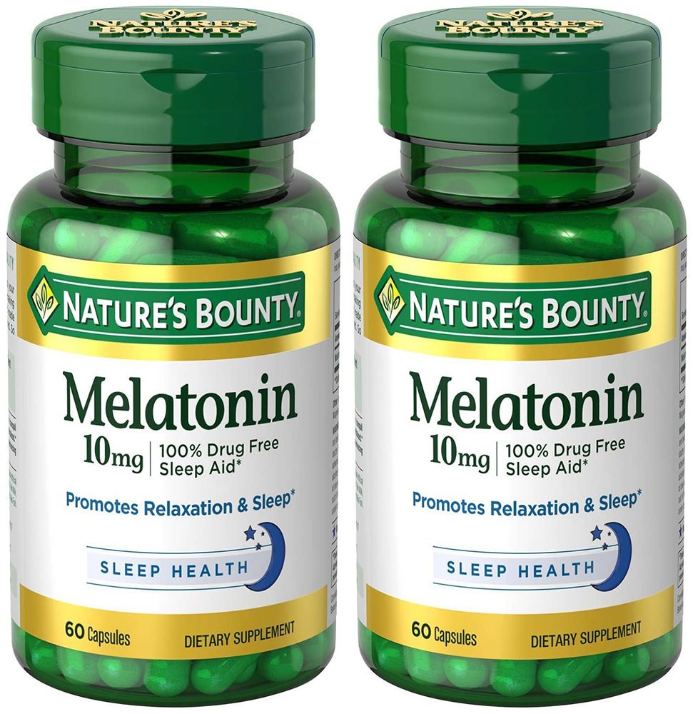 Melatonin 10 mg, 2 steklenici (60 tablet)
