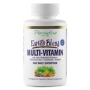 Paradise Zelišča Zemeljska mešanica enkrat dnevno Multivitaminski za moške, brez železa, 48 Organska superhrana, probiotiki, antioksidanti, vitamini A, B12, C, D, K2, 30 Število