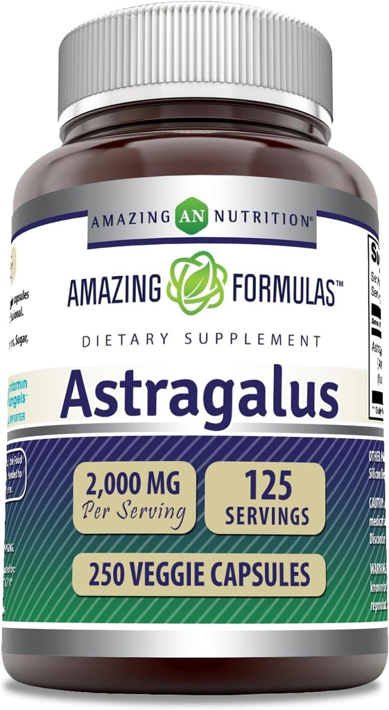 Osupljive formule Astragalus 2000 mg na serviranje kapsule dodatek 