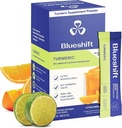 Blueshift Turmeric Citrus Medley - Turmeric Powder Packets za vodo, Kurmerski Curcumin dodatek, Brez mešanice sladkornega pijače za podporo za naravno okrevanje - Citrus Flavor, Powder Packs (10 Pack)