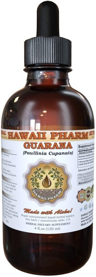 Tekoči ekstrakt Guarana, Guarana (Paullinia Cupanais) Tinktura Dodatek 4 oz