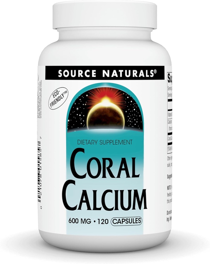 Source Naturals Coral Calcium - 600mg - 120 Capsules