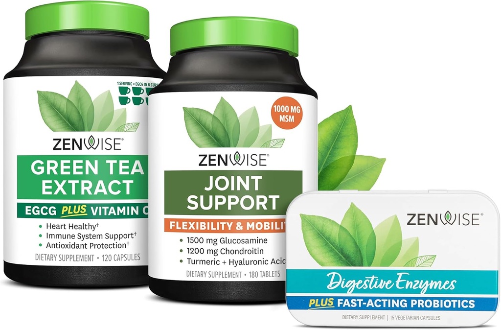Zenwise Health Green Tea Extract, Skupna podpora, Brezplačna potovanja velikosti encimi