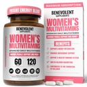 Multivitamin za ženske - dodatek za energijo, imuniteto in podporo ženskam - dnevni vitamini za ženske z biotin, kalcij, magnezij - ne-GMO, vegetarijanski ženski multivitamin - 120 kap