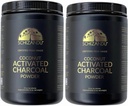 Organski Charcoal prašek Aktiviran Charcoal naravni, veganski, organski, brez GSO - velika steklenica 25 oz prašek - 2 pakiranje