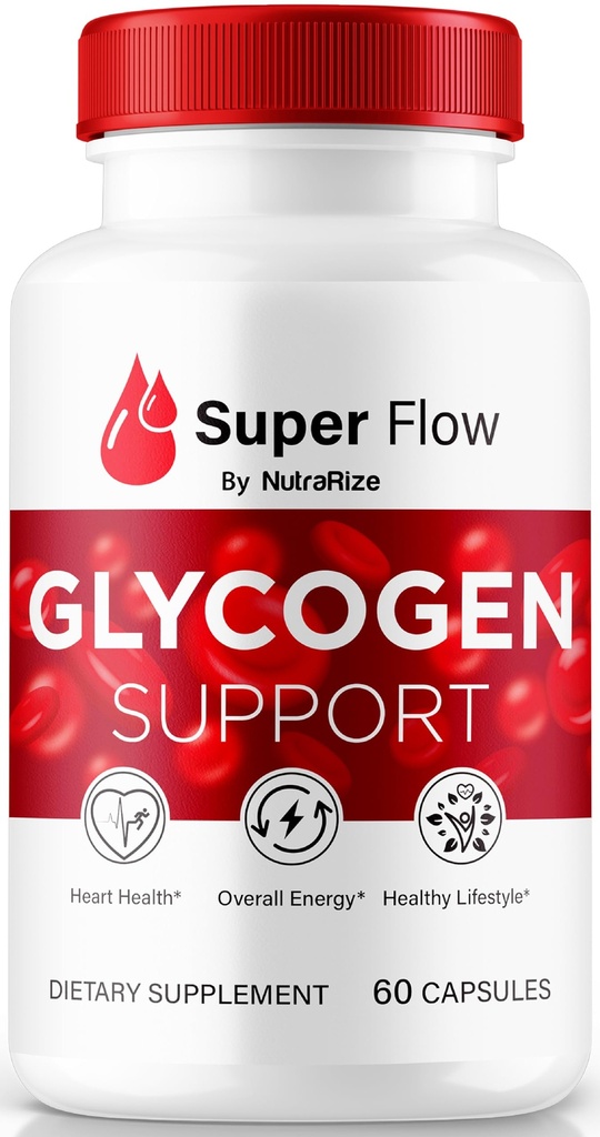 NutraRize Super Flow Glycogen, SuperFlow Glycogen podporne kapsule, Super Flow Glyco Optimizer, Uradna SuperFlow Glyco Optimiser Caps, Super Flow Detox Cleanse, Super Flow Glycol (60 kapsul)