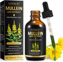 Mullein kapljice za pljuča, Mullein Leaf Extract za pljuča,Mullein Leaf Extract Tinktura s klorofil naravno zeliščni dodatek Mullein ekstrakt kapljice za čiščenje pljuč in dihanje zdravje