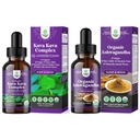Sklop Potent Liquid Kava Kava Kapljice dodatek z Kavalaktonov za boljše spanje in USDA Organic Ashwagandha Tekočih kapljic - Ashwagandha korenski ekstrakt za stres in Mood podporo za odrasle