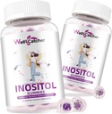 Inositol Gumies Myo-Inositol & D-Chiro Inositol Ideal 40:1 Ratio Inositol Dodatek z Omega-3 Vitamin D3 Podpira zdravo ovulacijo Cikel regulacije grozdne arome 2 pakiranji