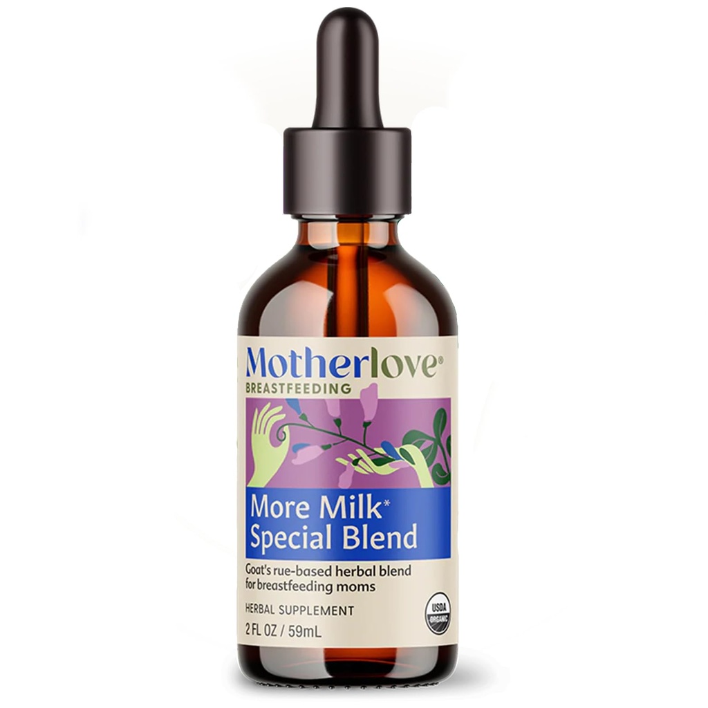 Mater Love Več Mlečna posebna mešanica (2 Ounce Tincture) Zeliščni Dojenje dodatek w/Goat’s Rue za izgradnjo dojke tkiva in podporo oskrbo prsi mleko – USDA Certified Organic, Vegan, Kosher, Soy-free