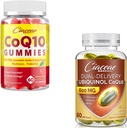 Ubikinol CoQ10 600 MG 60 Softgels paket s CoQ10 Gummies 400 MG 60 Število