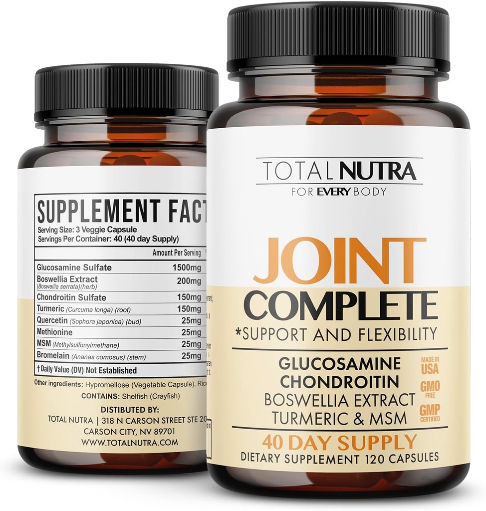Glukozamin Chondroitin MSM kurkuma 2100mg – skupne popolne kapsule, Advanced Strength skupni dodatek za odrasle roke nazaj koleno mobilnost – kosti in skupno zdravje dopolnila za moške in ženske