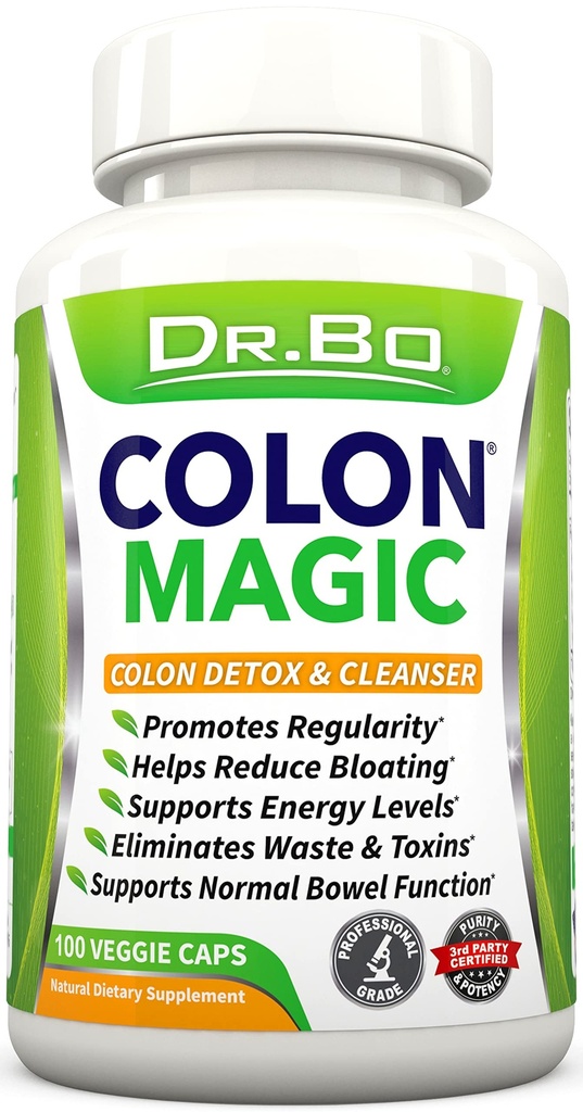 Colon Cleanse Detox Formula - Natural Bowel Cleanser Pills for Intestinal Bloating & Fast Digestive Cleansing - Daily Constipation Relief Supplement Gut, Belly, Stomach - Women Men Herbal Weight Flush