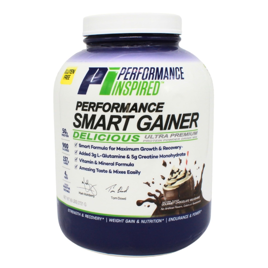 Uspešnost Inspired Nutrition Smart Mass Gainer – 50G Protein, 900 Kalorije, Kreatin, L-glutamin & Prebavni encimi – Recovery in rast mišic – Čokoladni mlečni napitek – 6 lb