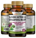 VITAMISAN jetra čiščenje detox dopolnila z mlekom Thistle-Fennel-Alfalfa-Vitamin B-Artichoke-Dandelion podporo korenin moški in ženske 120 Caps Detox čiščenje in povečanje imunskega
