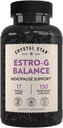 Crystal Star Estro G Balance Supplement (150 kapsul) – Zeliščni Menopause Podpora s črno Cohosh, Rehmannia, Damiana & Licorice – Vegetarian & Non-GMO